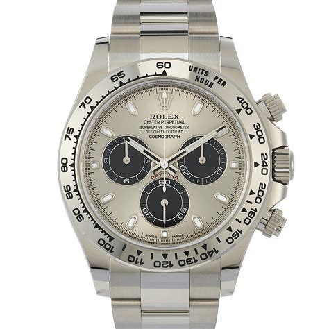 rolex cosmograph daytona white|Rolex daytona white gold for sale.